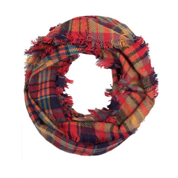 Rev 320 Accessories - Woven Plaid Infinity Scarf